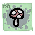 Spotted Mushroom - trinket icon from Mewgenics