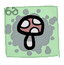 Spotted Mushroom - trinket icon from Mewgenics