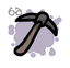 Pickaxe - weapon icon from Mewgenics