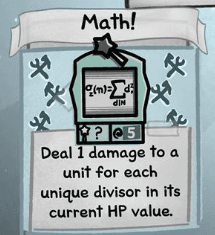 Math! ability card